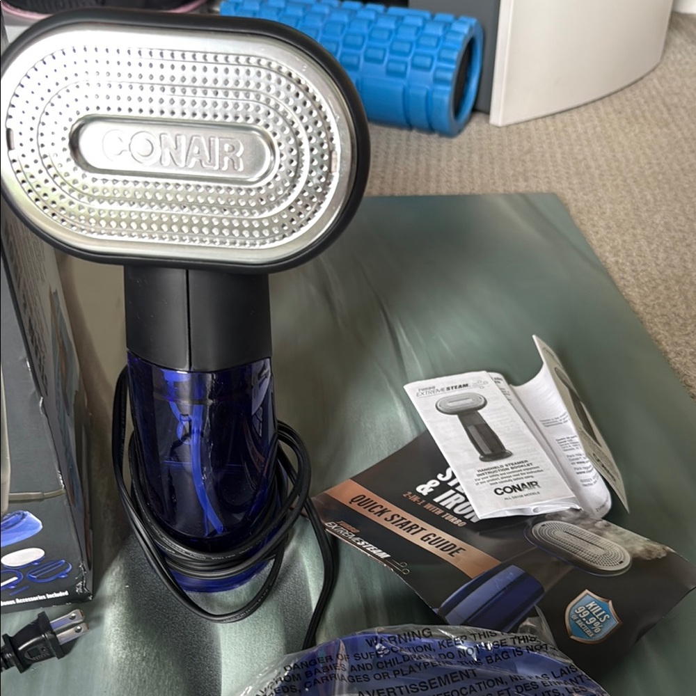 Blue Fabric Steamer